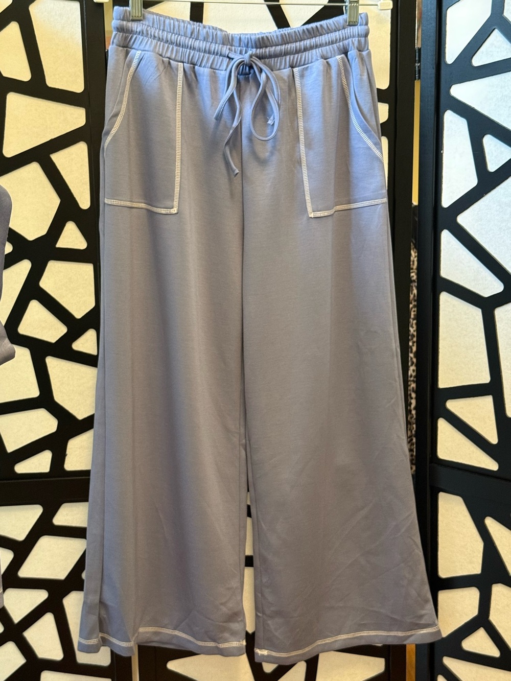 Sewn + Seen Scuba Trendy Lounge SET Dusty Blue. NWT - Picture 7 of 13